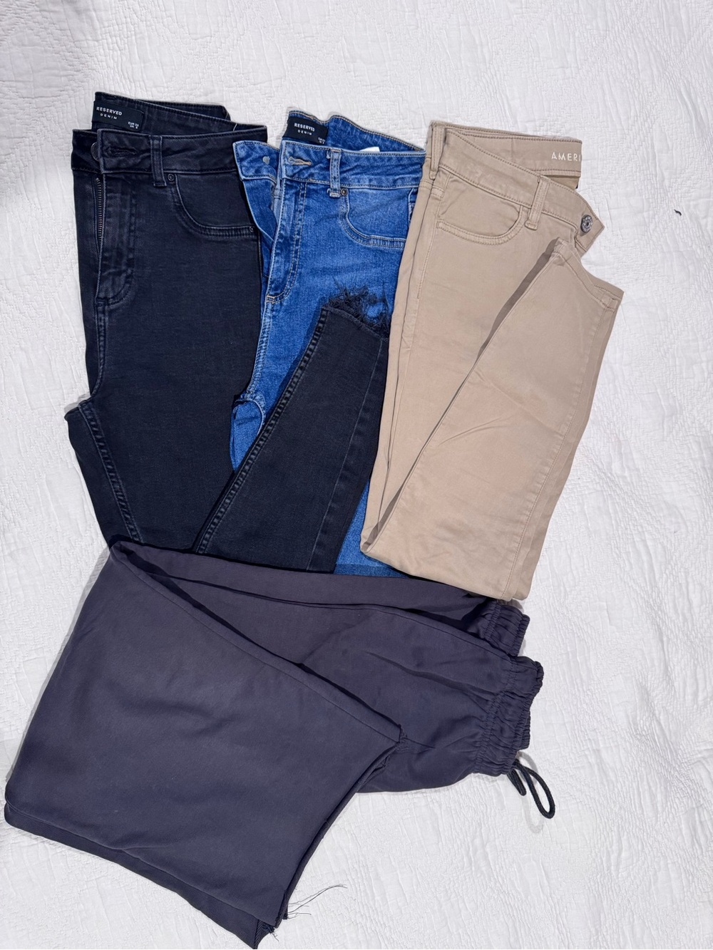 Jeans & Joggers Pack - Black, Blue, Beige, Charcoal